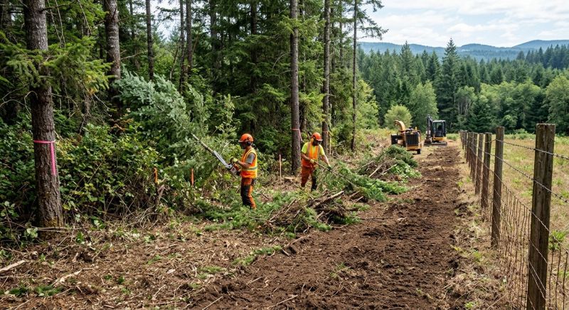 Easement Land Clearing in Marietta, GA