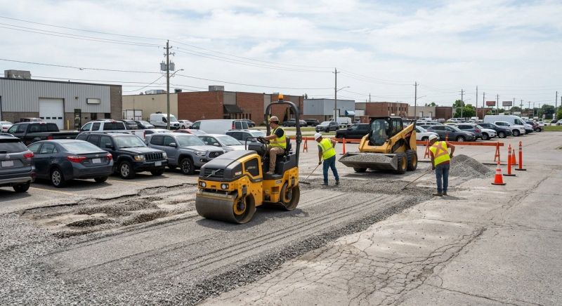 Parking Lot Gravel Repair in Ellijay, GA